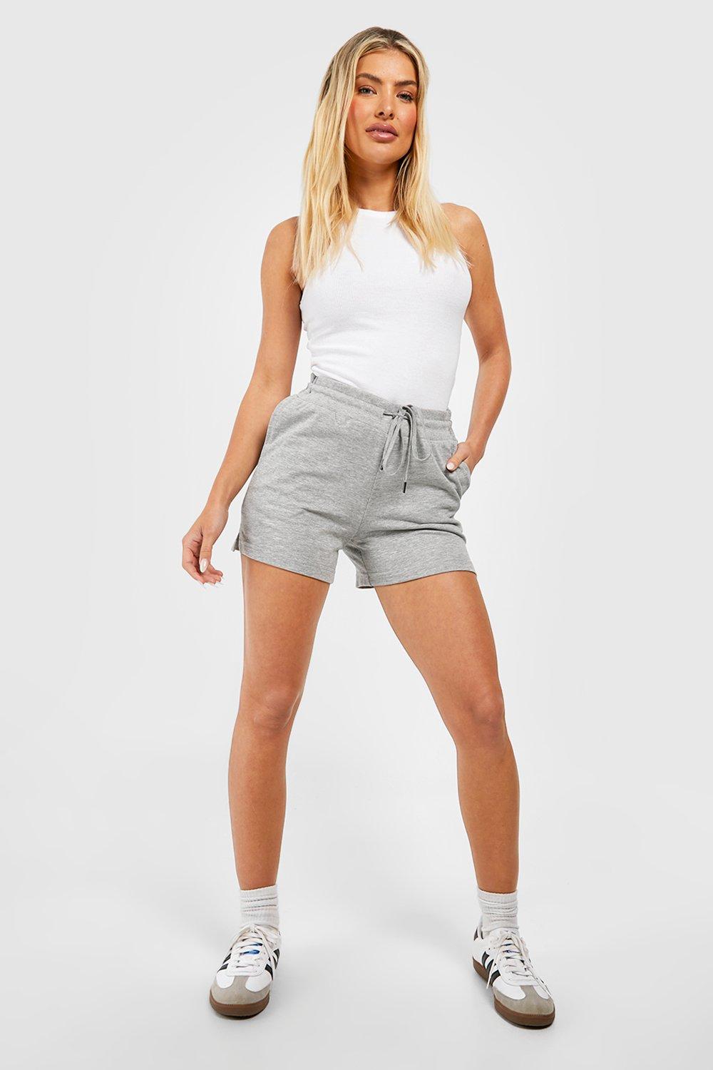 Womens grey hot sale marl shorts